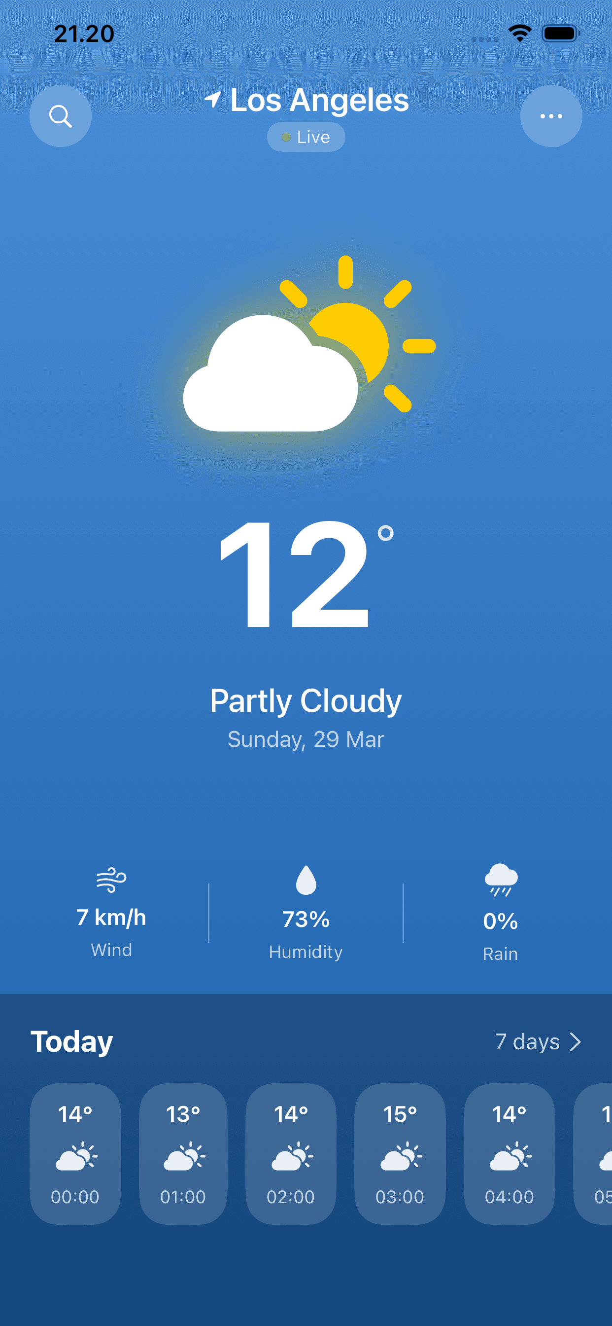 Weatherin mobile preview